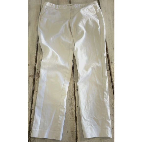 Michael Kors‎ Women's White Straight Trousers Size 10 L28 Excellent Condition - Picture 3 of 13